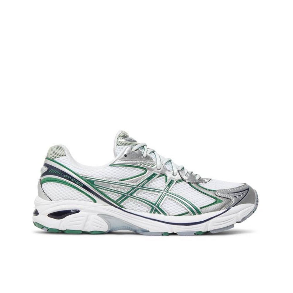 Asics White and Green Men’s Athletic Sneakers - Picture 3 of 8